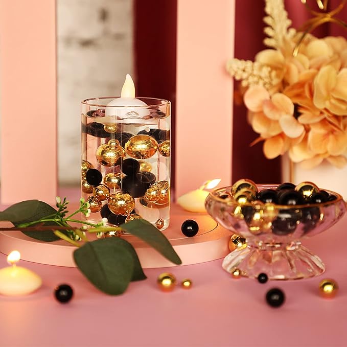 150 Pieces Vase Filler Faux Pearls Vase Makeup Beads No Hole Gloss Bead Mixed - Image 4