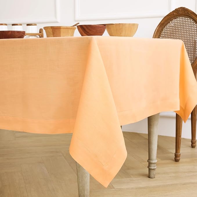 Solino Home Linen Tablecloth for Rectangle Tables 60 x 90 Inch - Image 3