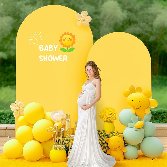 7.2FT Yellow Arch Backdrop Cover - Image 7
