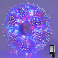 YEGUO 165ft 500 LED Red White and Blue Lights, 4th of July Decorations String by YEGUO