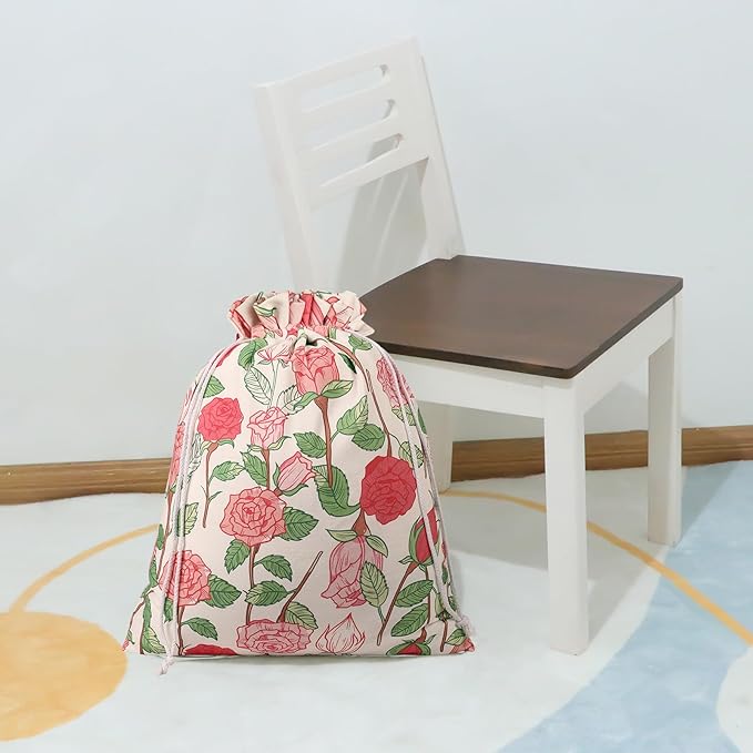 Drawstring Gift Bags, Extra Large 24"x 20" | Premium Canvas Storage Bags | - Image 5