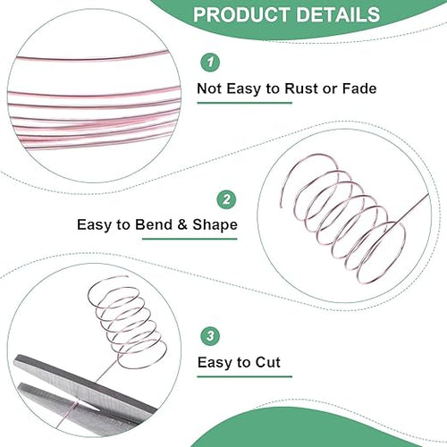 0.4mm Jewelry Wire, 26 Gauge 328FT Craft Wire Copper Beading Wire - Image 2