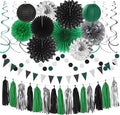 Black Green Silver Football Party-Decorations by Hugtmr