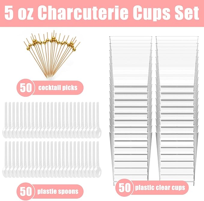 Kosotody 150 Pcs 5 OZ Dessert Cups - Image 2