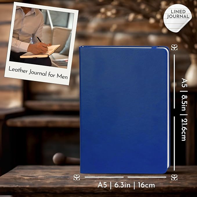 SETTINI Journal Notebook for Writing, Vegan Leather Hardcover Notebook - Image 3
