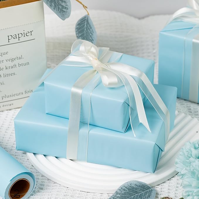 Garbendy Gift Wrapping Paper Roll-Solid Color Pearly-Lustre Paper, Valentine's - Image 6