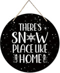 CGBHW Winter Wooden Sign, Snowy Holiday Hanging Sign Wall Decor by CGBHW