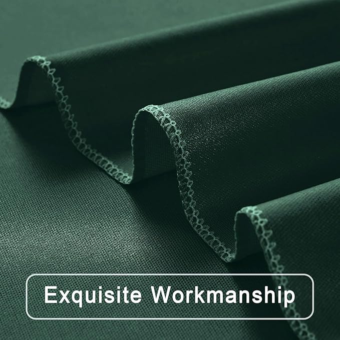40 ft x 10 ft Wrinkle Free Hunter Green Backdrop Curtain - Image 5