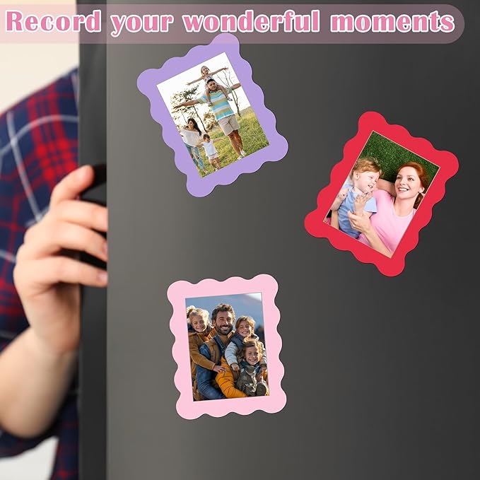 Kingdder 12 Pcs Scalloped Magnetic Picture Frame - Image 3