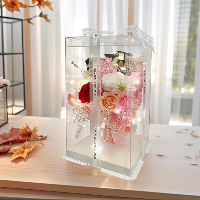 Preserved Flowers Bouquet Romantic Valentines Day Gift - Image 2