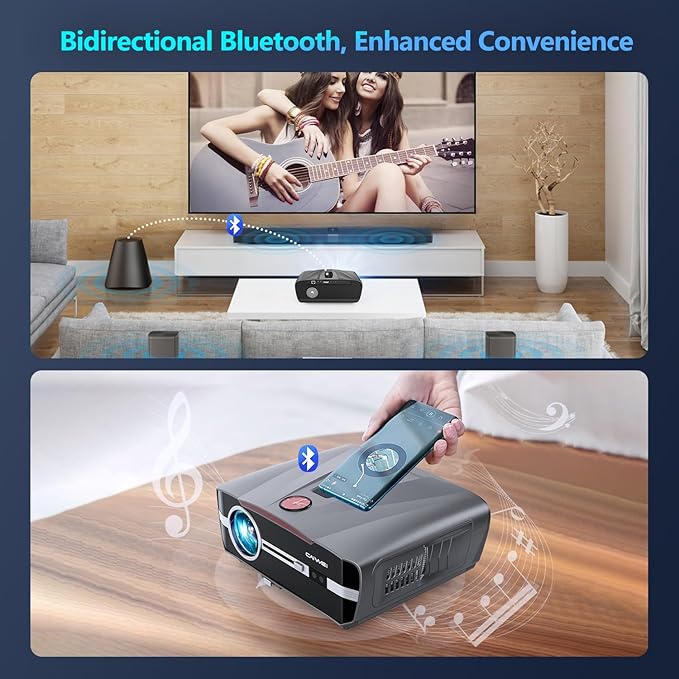 Ultra HD 4K Projector Auto Focus HDR WiFi6, Smart LED WiFi Bluetooth Projector - Image 7