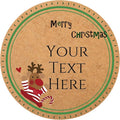 100-1000pcs Custom Stickers Merry Christmas Stickers Personalized Labels by Unknown