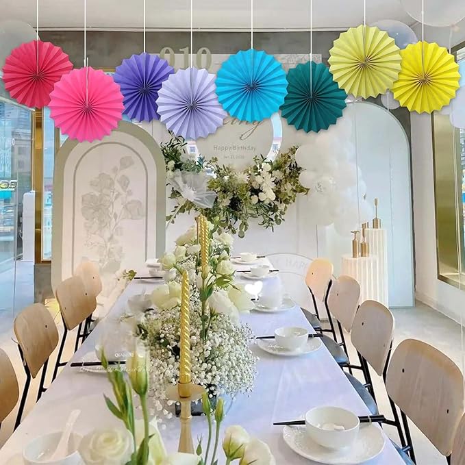Red Graduation Party Decor, Girls Party Decorations, Party Supplies Party Fans - Image 6