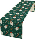 Christmas Table Runner, Seasonal Winter Xmas Holiday Green Table Cloth Kitchen by Unknown