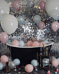 Kate Square Sliver Sequin Wall Panel Backdrop Sliver Glitter Panels Wedding by KateBackdropforPhotography