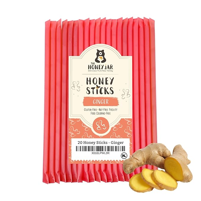 The Honey Jar Ginger Flavored Honey Sticks by TheHoneyJar