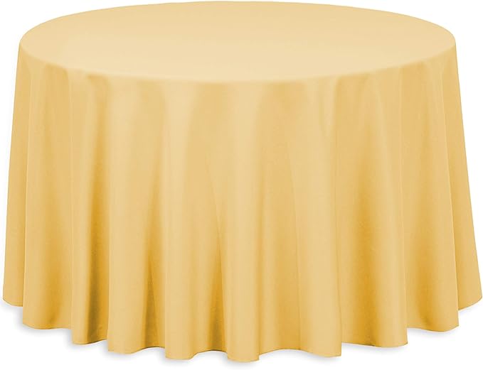 LinenTablecloth Round Polyester Tablecloth by LTCLINENS