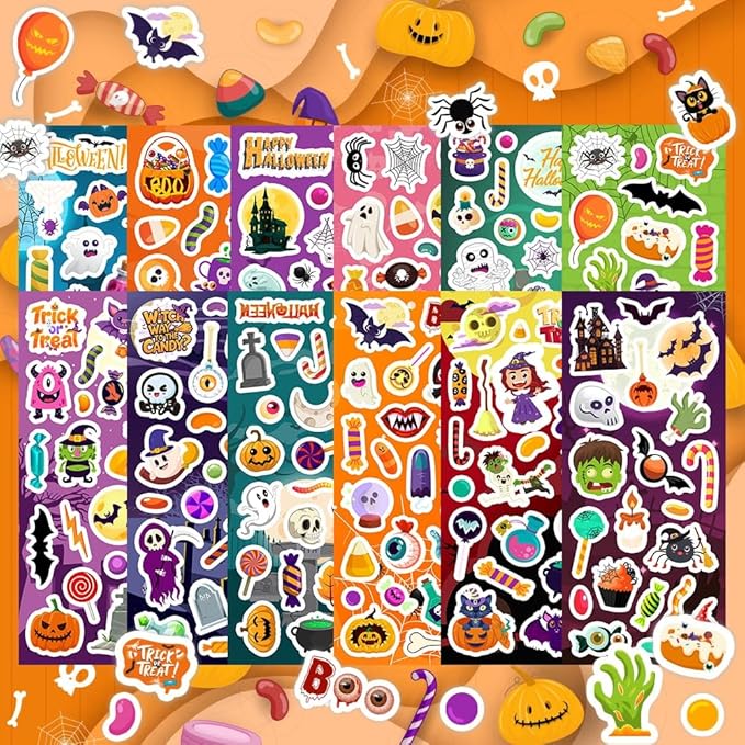 36 Sheets Halloween Stickers, Halloween Stickers - Image 2