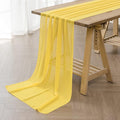 12Pack 9ft Chiffon Table Runner 14x108 Inch Sheer Romantic Table Runner by flohar