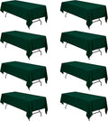 BRILLMAX 8 Pack Hunter Green Tablecloths by BRILLMAX