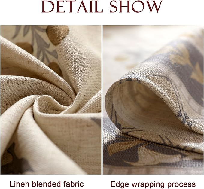patdrea Designer Small Beige Square Tablecloth, Vintage Linen - Image 5