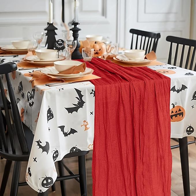 12 Pack Cheesecloth Table Runner 10Ft Christmas Gauze Boho Table Runners - Image 7