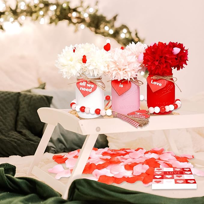 CNVOILA Valentines Table Decor, Cylindrical, Anniversary, Farmhouse Decor - Image 4