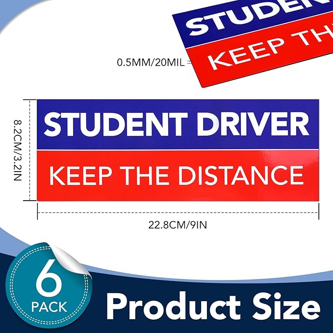 DIYMAG 6Pcs Student Driver Magnet - Image 2