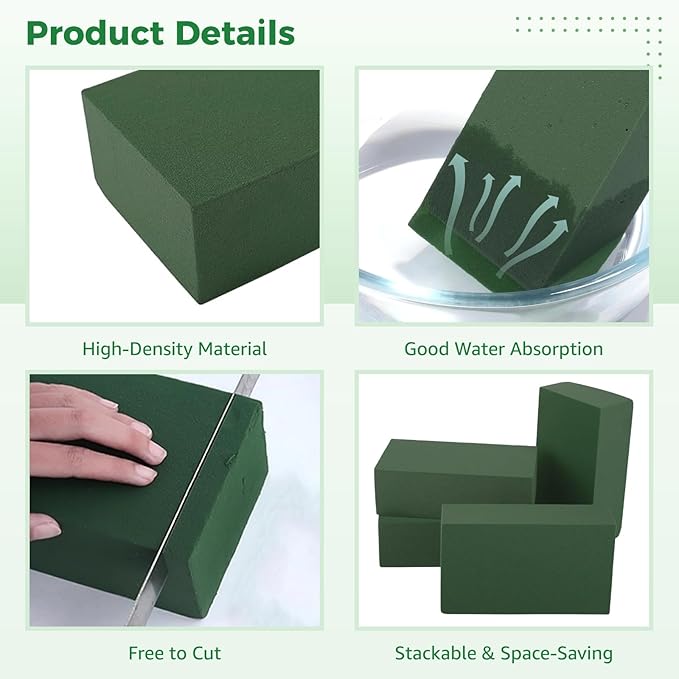 30 PCS Floral Foam Blocks, Wet and Dry Florist Foam - Image 4