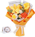 Crochet Flowers Cute Bouquet, Handmade Crochet Flowers Knitted Bouquet by KOGYXE