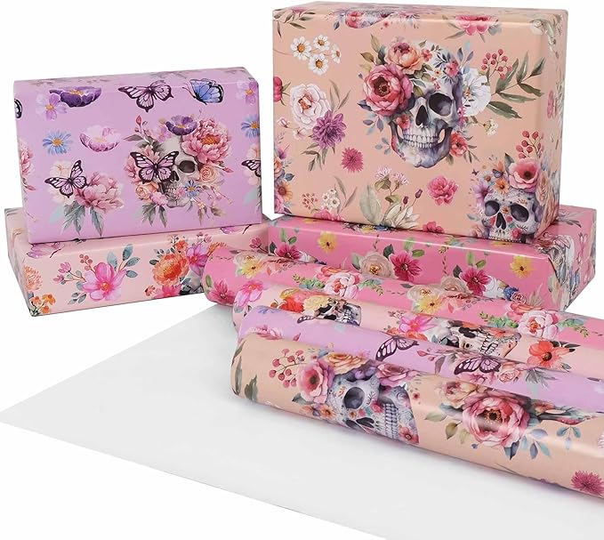 Aimyoo Gothic Wrapping Paper Rolls, 17 Inch X 10 Feet by Aimyoo