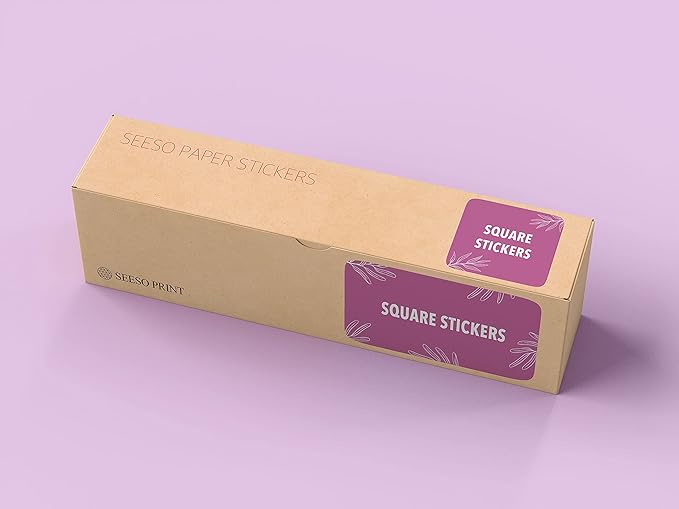300 pcs Premium Custom Stickers Uncoated Paper 2 inch Square - Image 8