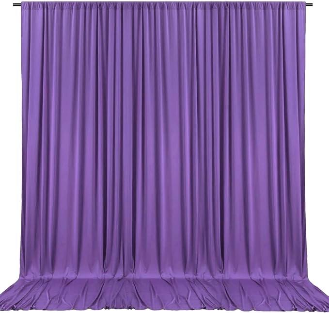 10 x 7 Feet Purple Backdrop Curtain by ZEBMOON