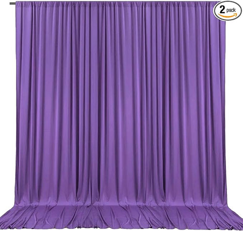 10 x 10 Feet Purple Backdrop Curtain by ZEBMOON