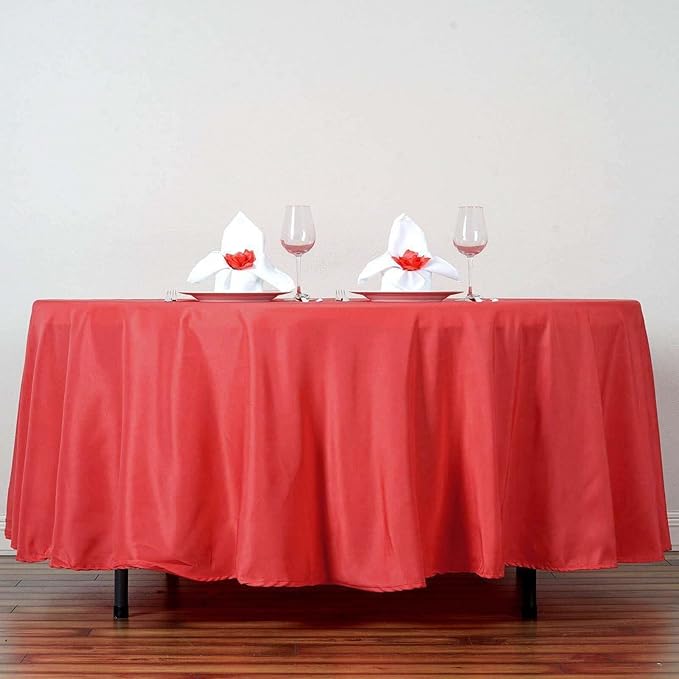 Efavormart Round Tablecloth, 108 Inch Stain & Wrinkle Resistant Washable Table - Image 2