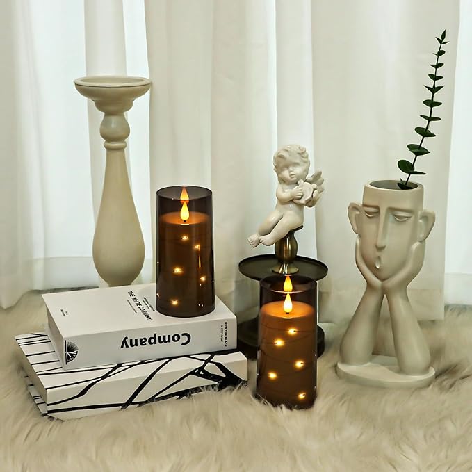 Aignis Flickering Flameless Candles Battery Operated Candles LED Candles - Image 3