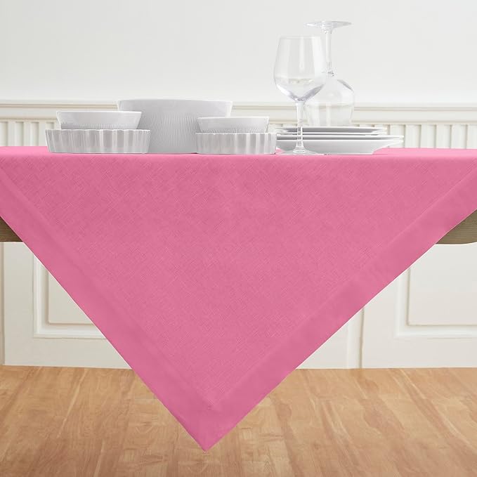 Solino Home Linen Square Tablecloth 52 x 52 Inch - Image 2