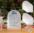 Frosted Blank Arch Acrylic Sign by ORGANTEAM