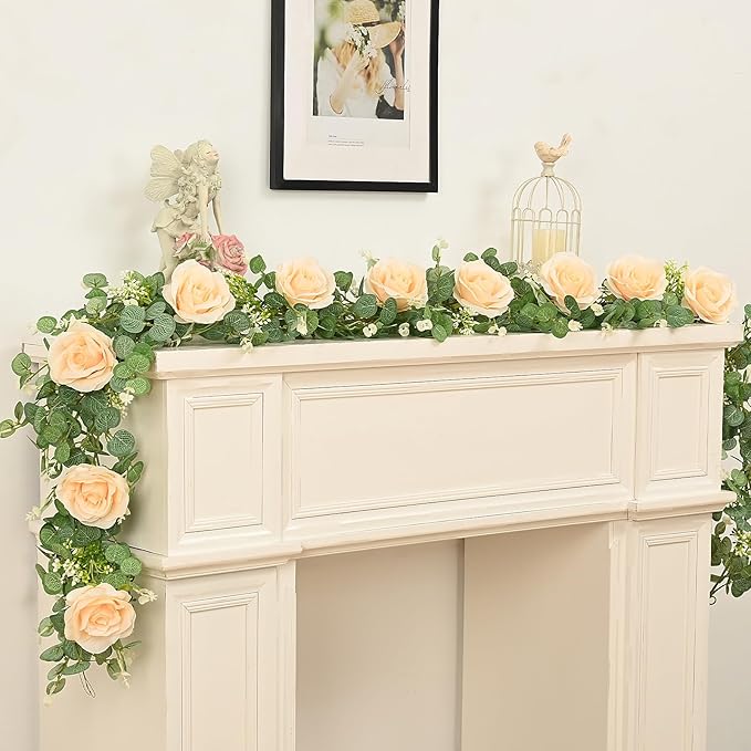 Dolicer 4Pcs 26Ft Artificial Eucalyptus Garlands - Image 9
