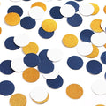 Navy Blue White Gold Confetti Birthday Decorations by LastingSurprise
