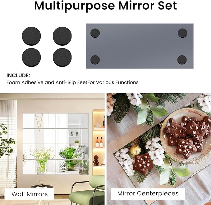 JAMBALAY 12"×5" Mirror Centerpieces - Image 4