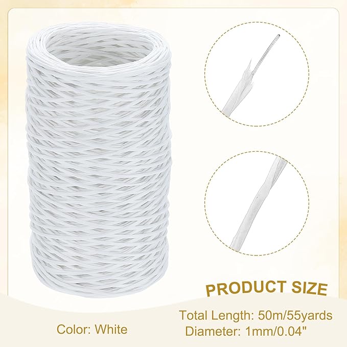 uxcell 164 Feet Floral Wire, 1mm Vine Bind Wire - Image 2