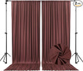 10 x 7 Feet Red Brown Backdrop Curtain by ZEBMOON