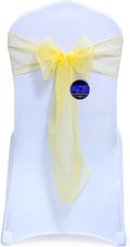 MDS Pack of 250 PCS Organza Chair Sashes Wider Dining Chair Bows Ribbon Tie Back by MDS