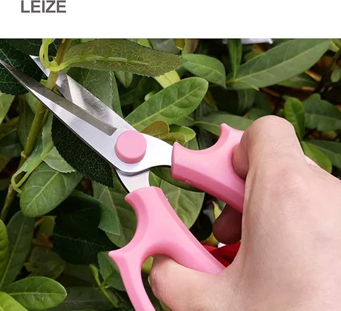 Leize Flower Scissors, Premium Thickened Stainless Steel Floral Shears - Image 6