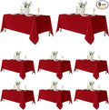 Fitable 8 Pack Table Cloth Rectangle Table: Stain and Wrinkle Resistant by Fitable