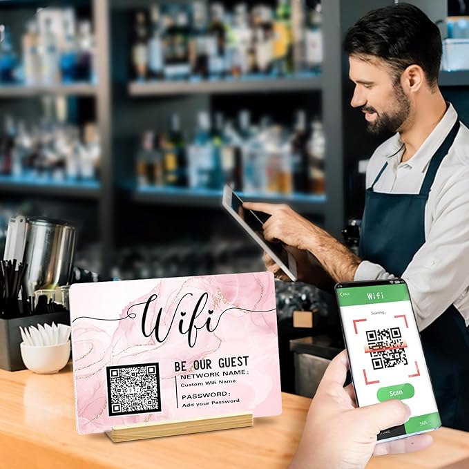 Personalized Custom Metal QR Code Sign Venmo Cashapp Scan to Pay - Image 5