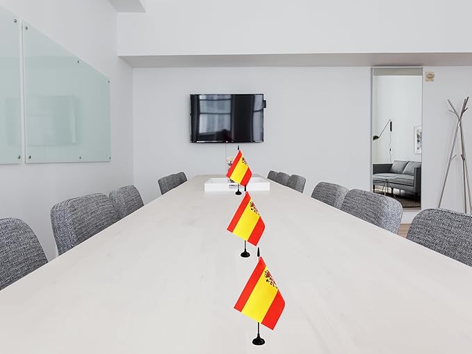 Spain Desk Flag, 12 Pack Spanish Table Office Flag - Image 5