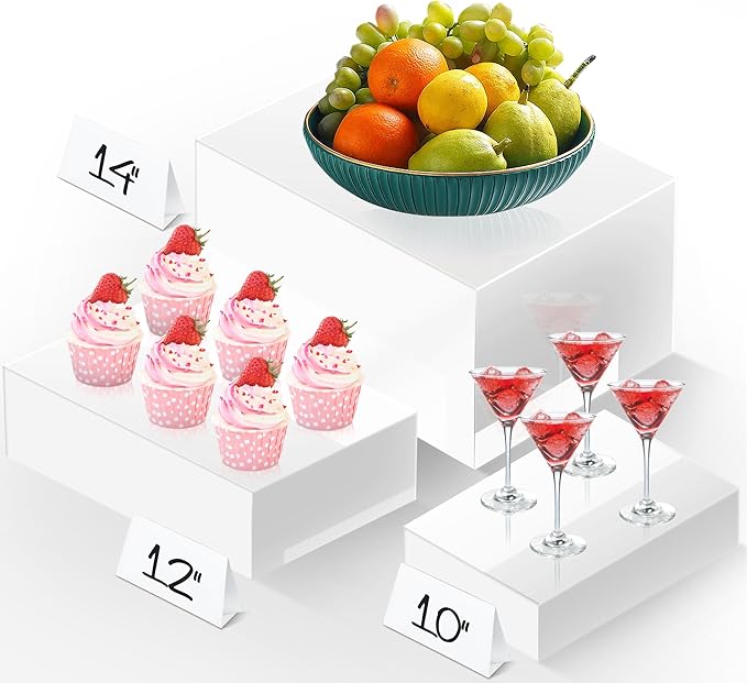 Extra Large Buffet Risers Set, Display Stand Shelf by Unknown