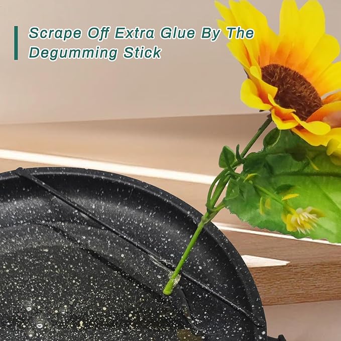 Floral Glue Pot Skillet for Crafts, Temperature Control Gage 212°F-392°F - Image 5